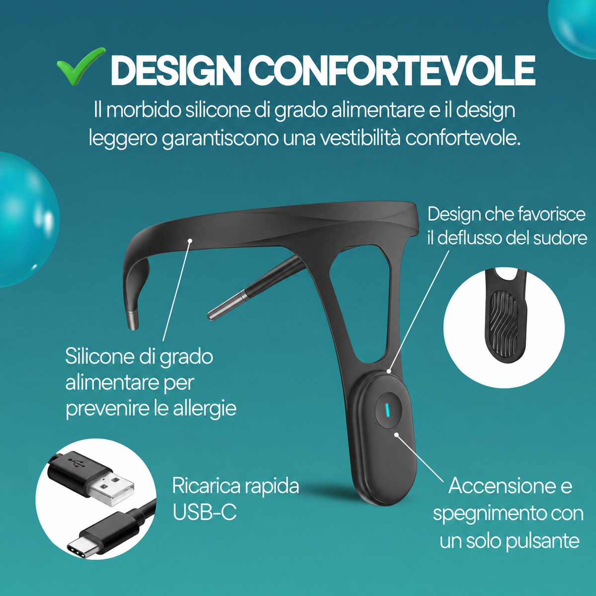 Correttore posturale vibrante intelligente